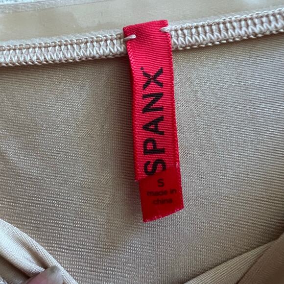 SPANX Women's Bodycon Shapewear Adjustable Straps Beige Size Small - Picture 3 of 9